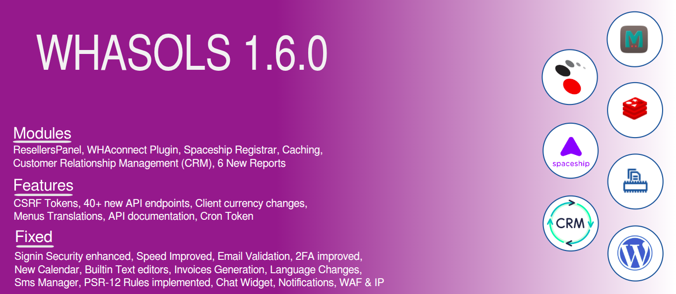 WHASOLS 1.6.0 Available Now