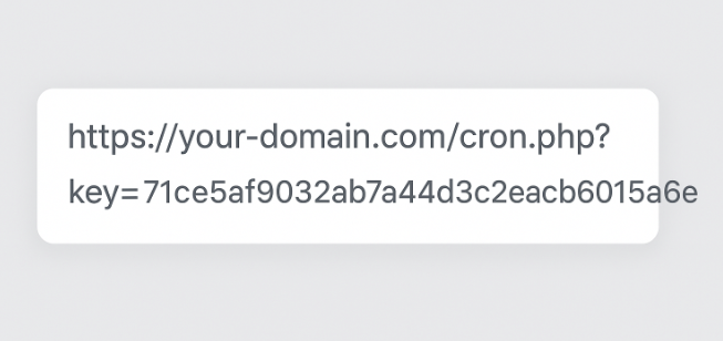 Cron Key/Token Access