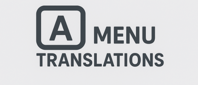 Menu Translations